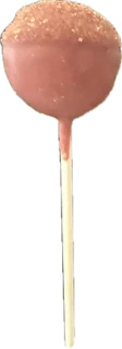 Raspberry Lemonade Pop gourmet cake pop by Miss Confection